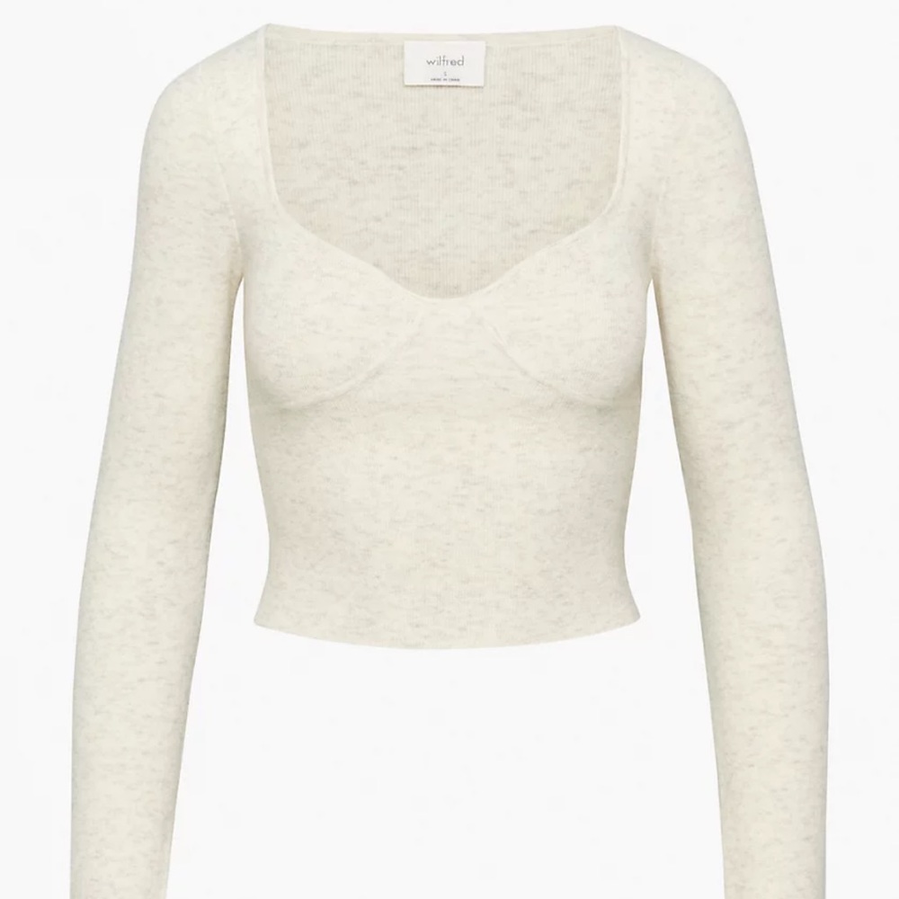 NWT Aritizia Greer Sweater size Medium in heather birch
